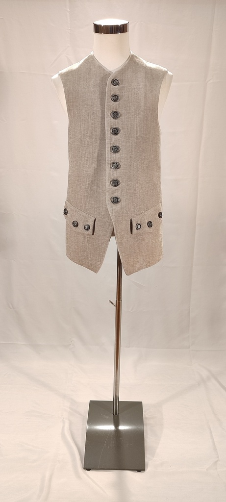 Chaleco de época gris claro tapicería (Fernando)