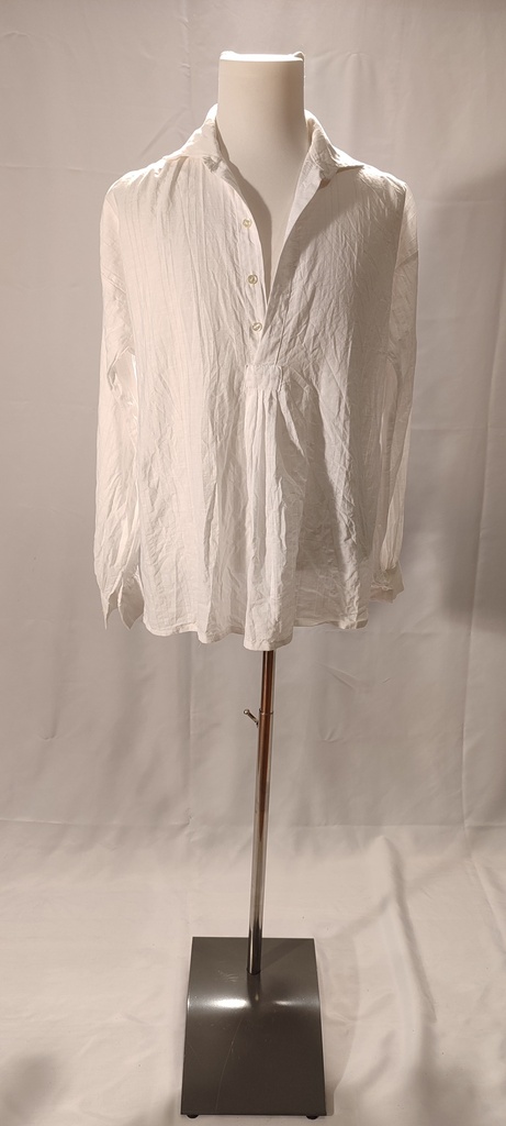 Camisa blanca algodón época