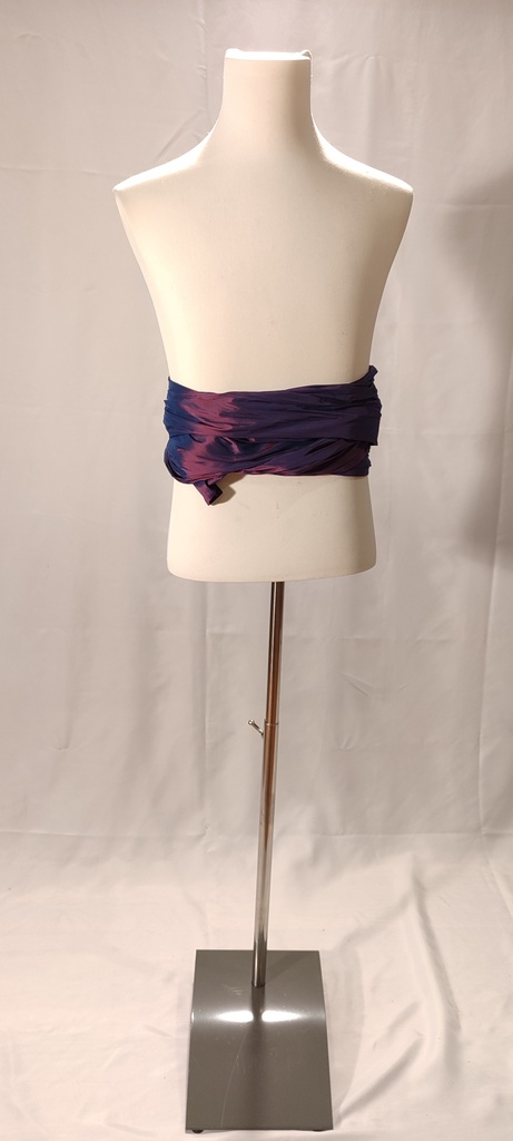 Fajín tafeta morado tornasolado