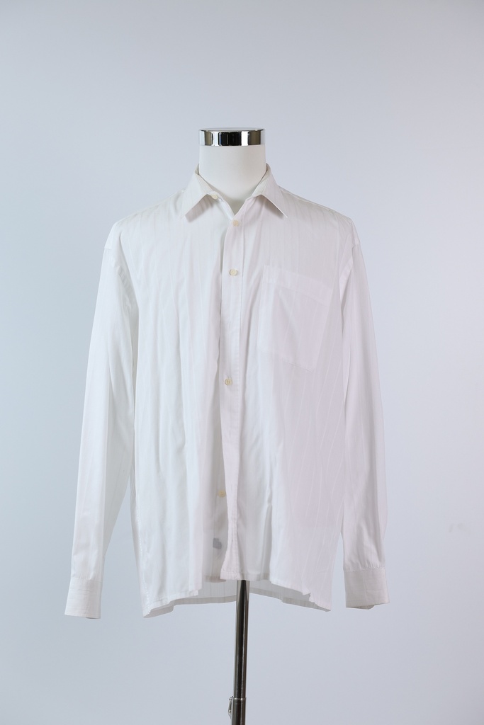 Camisa H blanca rayas verticales