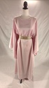 Vestido tipo túnica de gasa rosa
