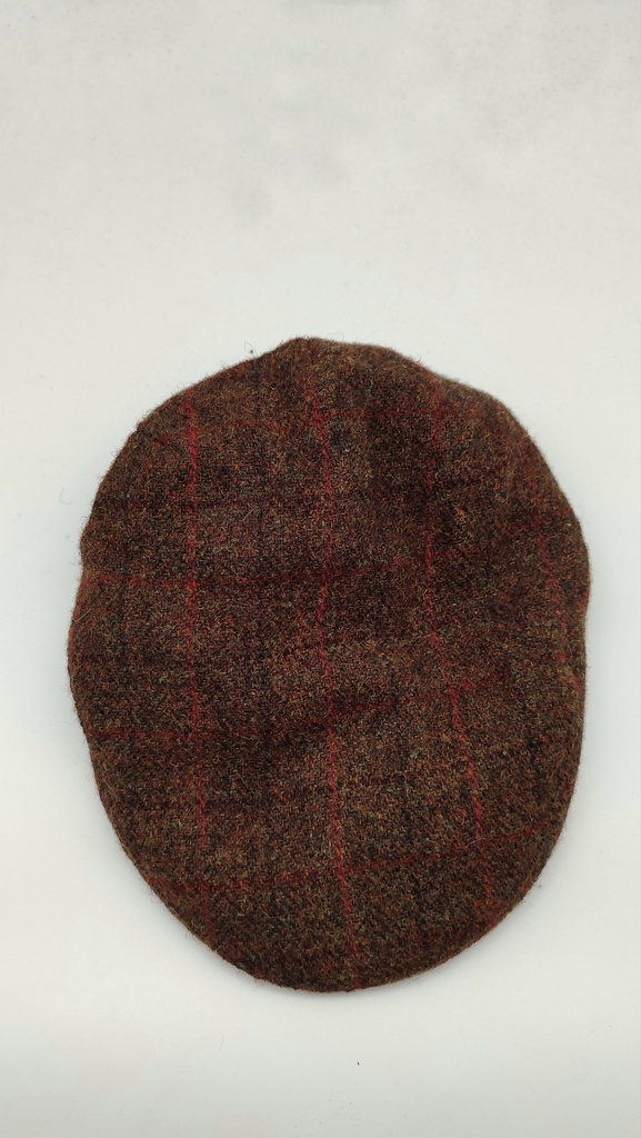 Gorra de plato marrón oscuro