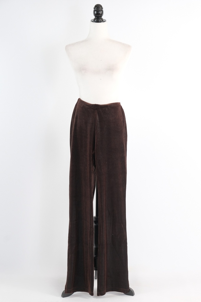 Pantalón  marrón oscuro licra terciopelo