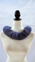 Cuello postizo gorguera azul de gasa