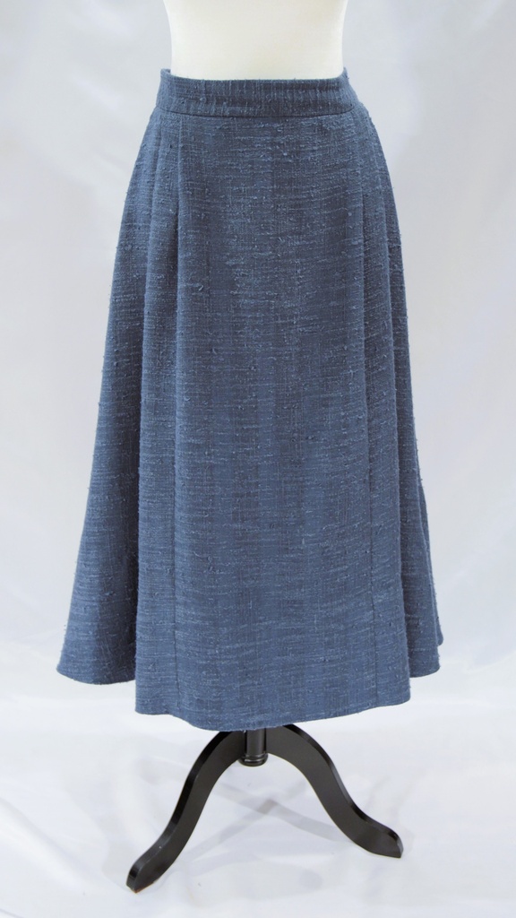 Falda rústica azul