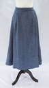 Falda rústica azul