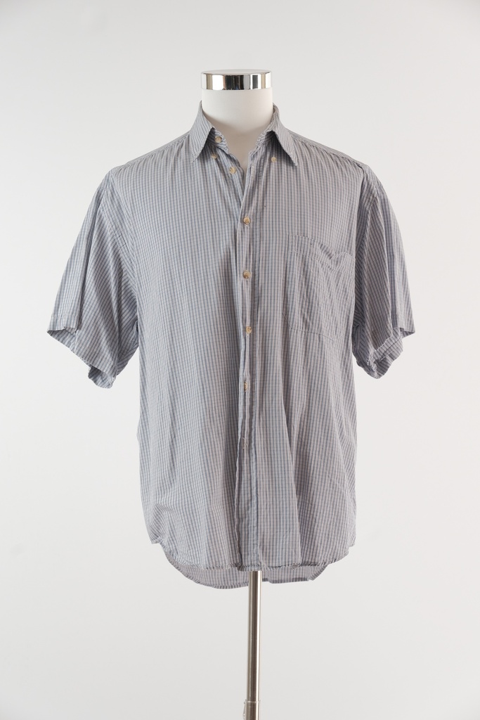 Camisa cuadros bolsillo delantero