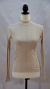 Camiseta canalé cuello perkins crudo