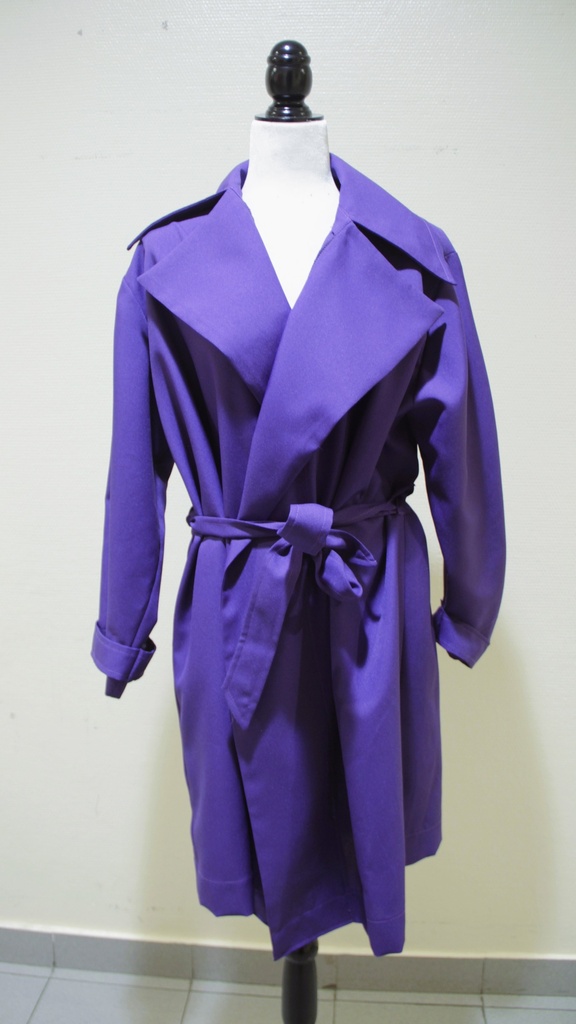 Gabardina morada