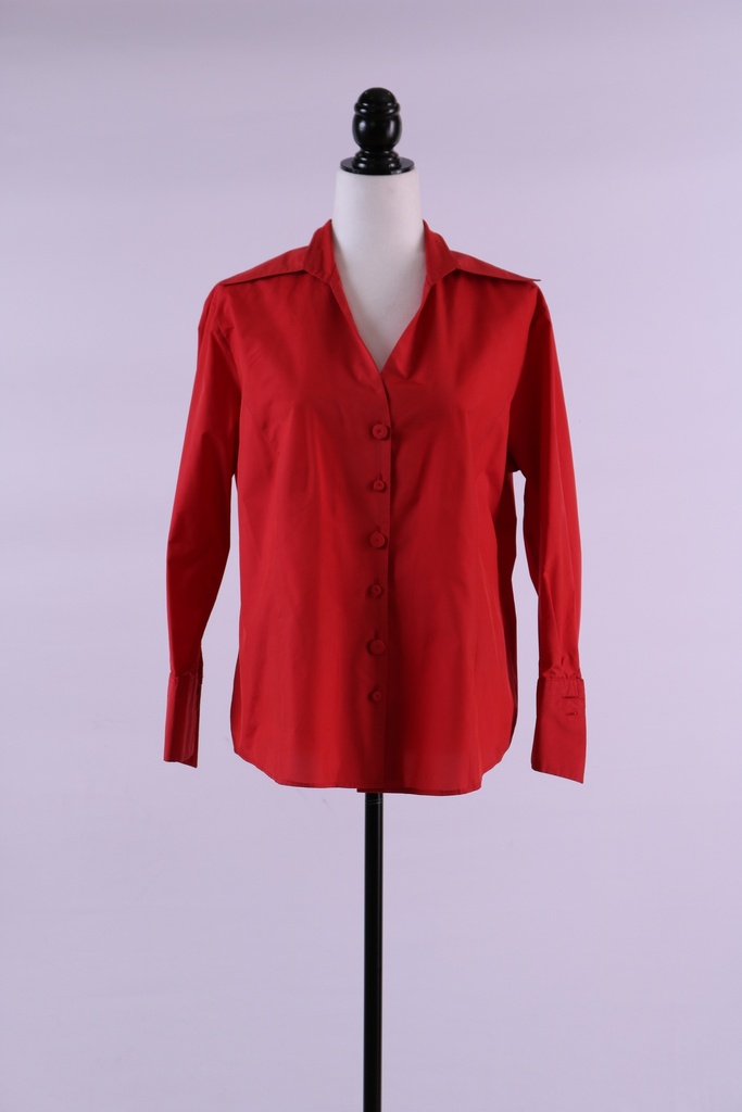 Blusa entallada rojo