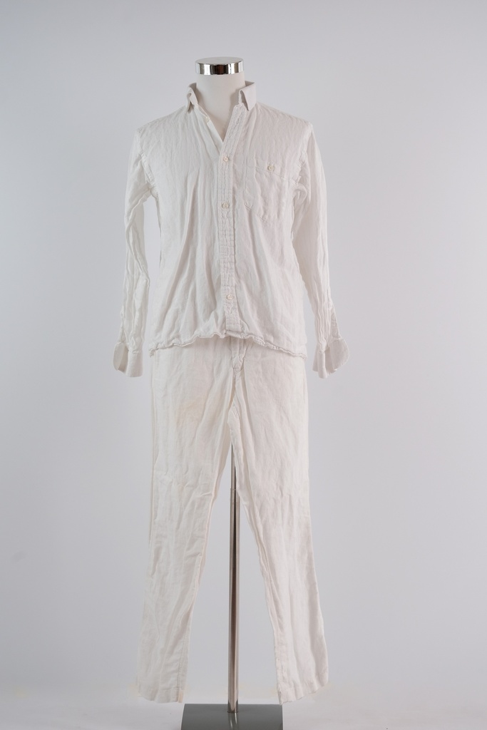 Conjunto camisa+ pantalón estilo colonial lino