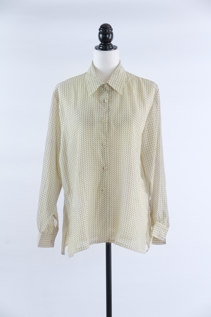 Camisa semitransparente con motivos