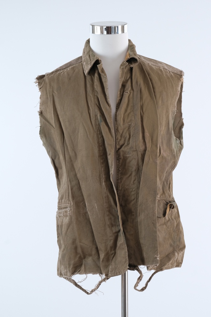 Chaleco loneta estilo militar