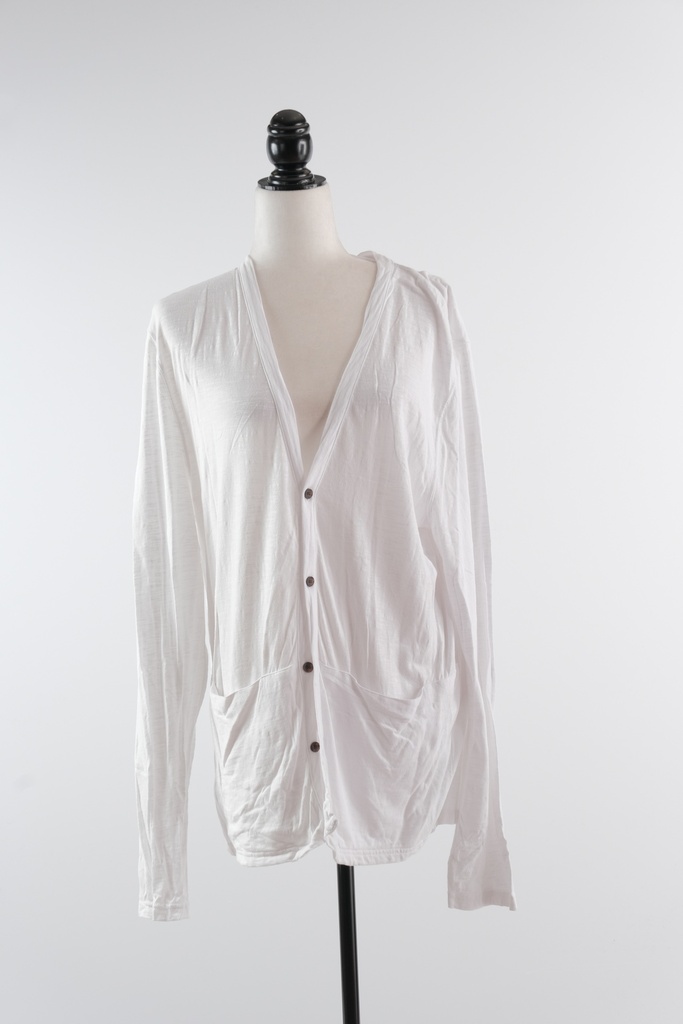 Chaqueta algodón larga botones
