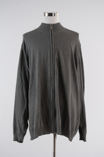 [OP01011] Chaqueta punto gris oscuro cremallera