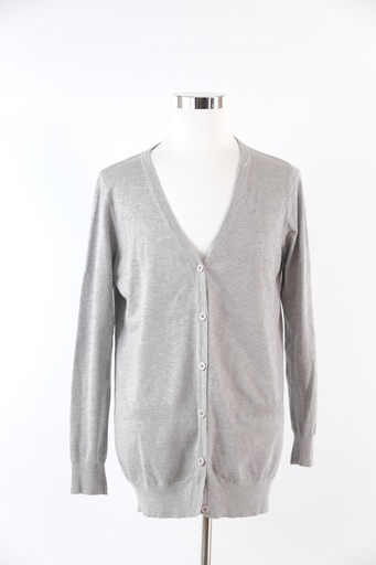 [OP02640] Chaqueta de punto gris claro
