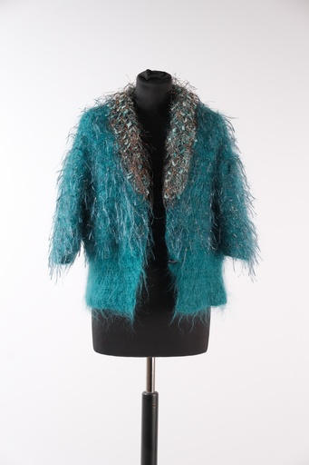 [OP02986] Chaqueta de punto mohair escote pico