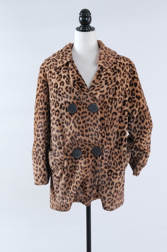 [OP01805] Abrigo estampado leopardo cruzado
