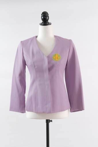 [OP01690] Chaqueta entallada escote pico malva