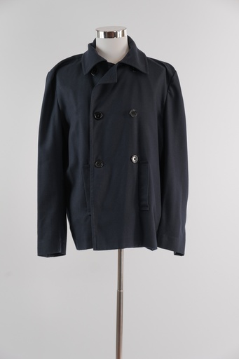 [OP01307] Chaqueta paño azul marino cruzada