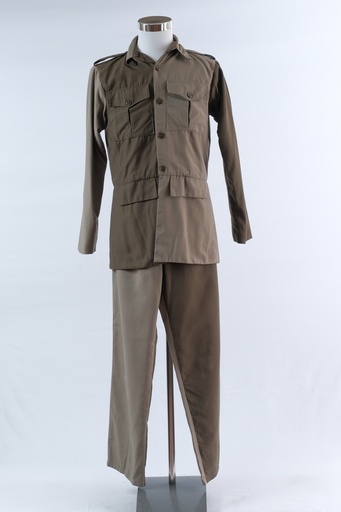 [OP01535] Chaqueta militar bicolor verde