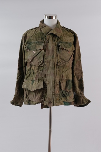 [OP01665] Chaqueta militar sin forro multibolsillos gastada