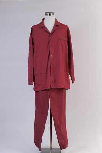 [OP01345] Conjunto chaqueta pijama granate+ pantalón