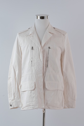 [OP02637] Chaqueta sport blanco algodón