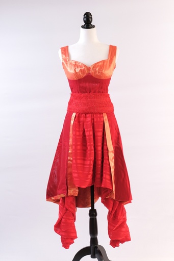 [OP01428] Conjunto cuerpo + pantalón +  sobrefalda