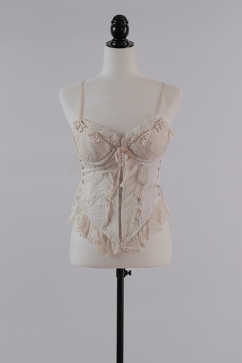 [OP01412] Corsé algodón blanco