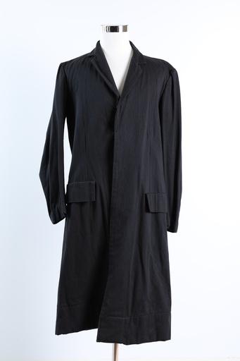 [OP03305] Abrigo levita loneta negro