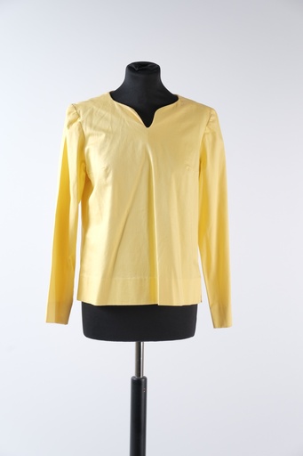 [OP02958] Camisa amarillo manga larga sin cuello