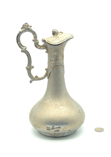 [OP00256] Decantador de vino (cristal pintado simulando metal)