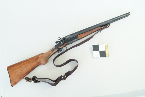 [OP00390] Escopeta de dos cañones antigua (1868)