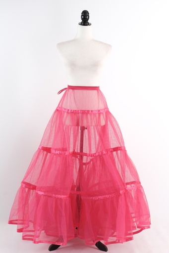 [OP02082] Cancán tul fucsia largo
