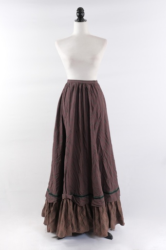 [OP02080] Falda comp. volante en bajos s. XIX