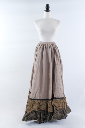 [OP02100] Falda comp. volante en bajos s. XIX