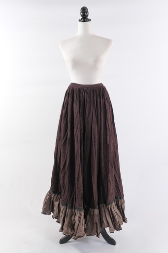 [OP02101] Falda comp. volante en bajos s. XIX