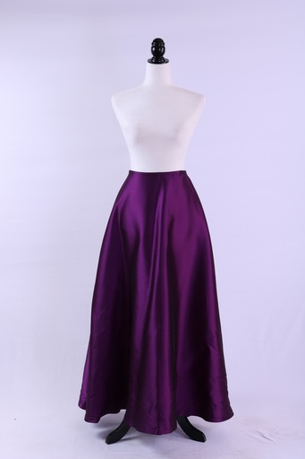 [OP01615] Falda larga de raso morado