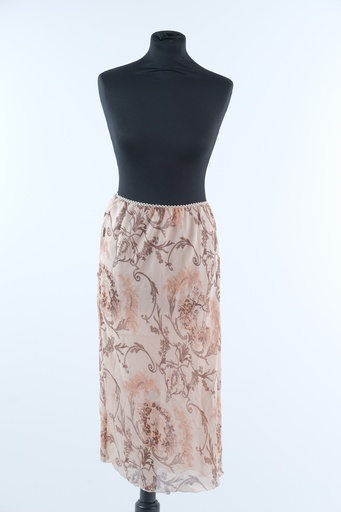 [OP01215] Falda recta gasa estampada