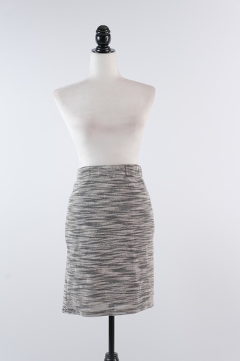 [OP02794] Falda recta jaspeado gris