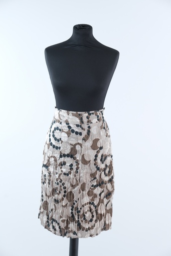[OP01213] Falda plisada estampada