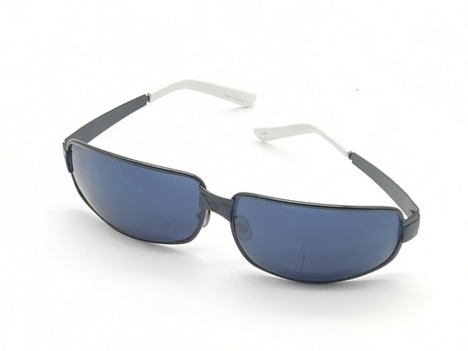[OP01290] Gafas de sol de metal y cristal azul