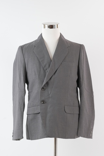 [OP02607] Americana cruzada gris azulado
