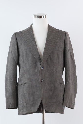 [OP02620] Americana espiga gris y raya