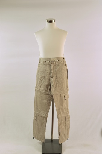 [OP01934] Pantalón cargo trabajo color hueso