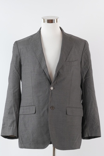 [OP02619] Americana gris claro raya diplomática