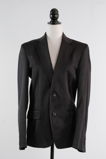 [OP01006] Americana larga entallada negro