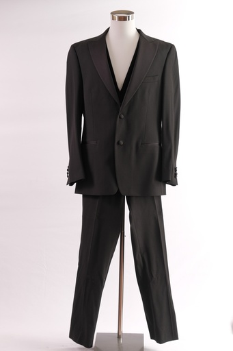 [OP01444] Traje americana negra smoking+ pantalón