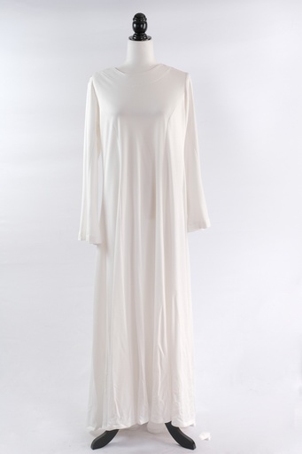 [OP01885] Vestido tipo saya punto blanco